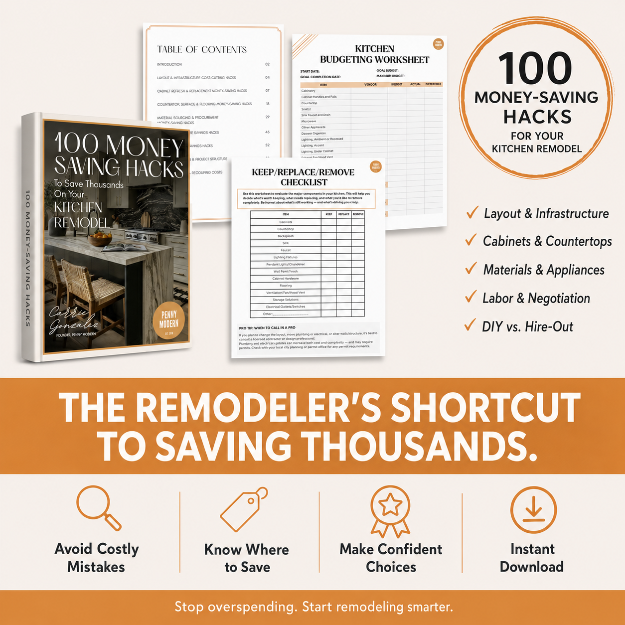 100 Money-Saving Hacks to Save THOUSANDS on Your Kitchen Remodel