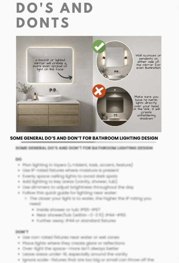 The Bathroom Lighting Blueprint