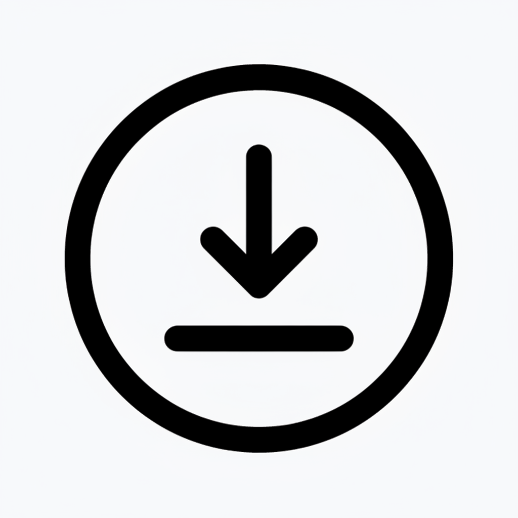 Instant Download Icon Thicker
